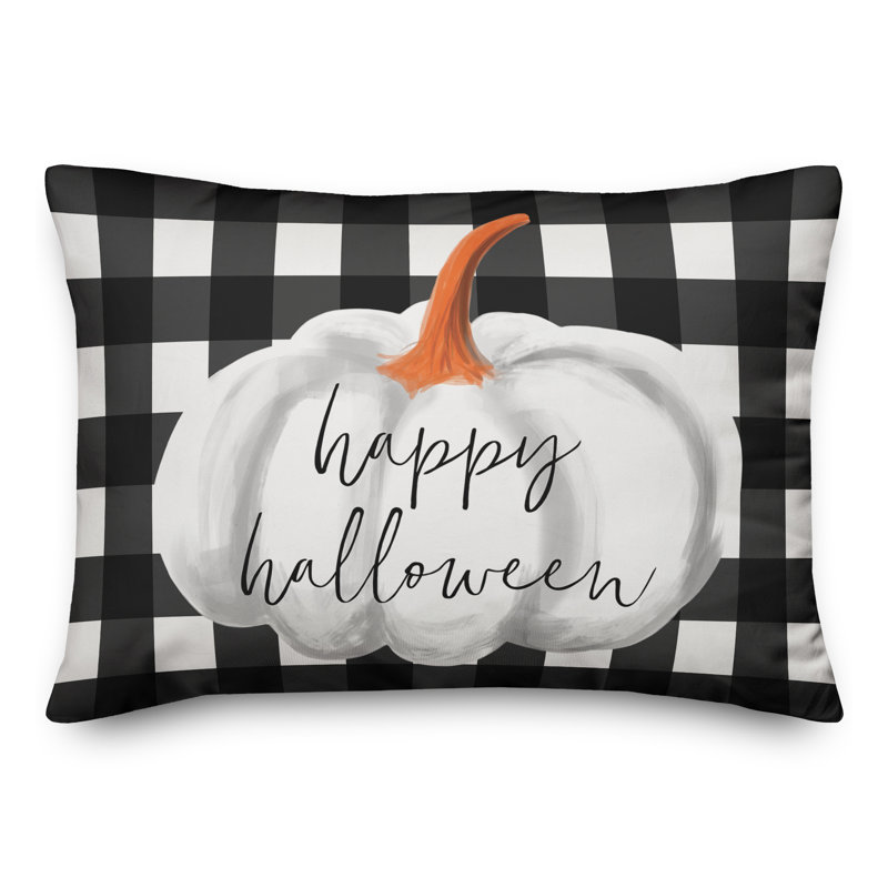  Happy Haunting Buffalo Lumbar Pillow
