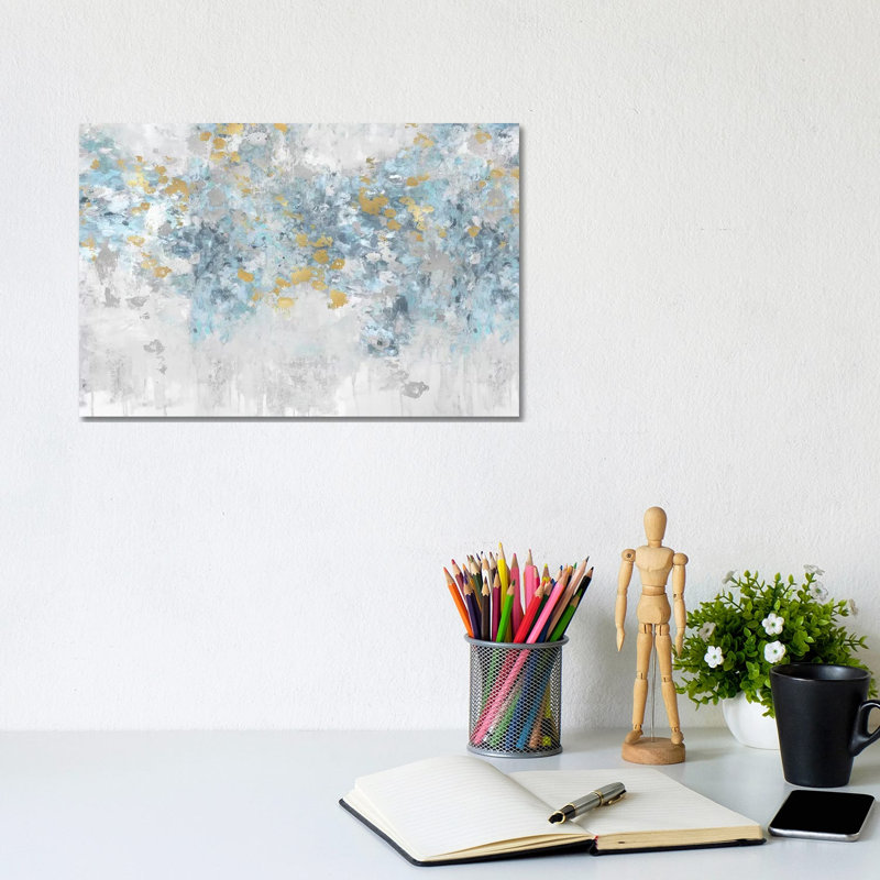 Charmed Aqua 1 Piece Wrapped Canvas Painting, 20.32 cm H x 30.48 cm W