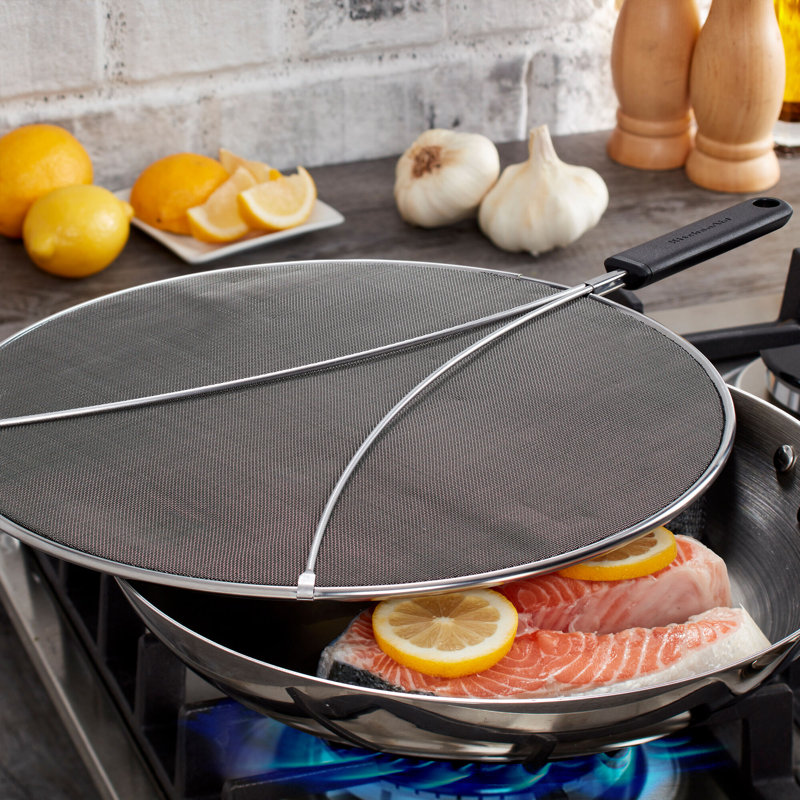 KitchenAid® Gourmet Odor Absorbing Splatter Screen, 13-Inch, Black