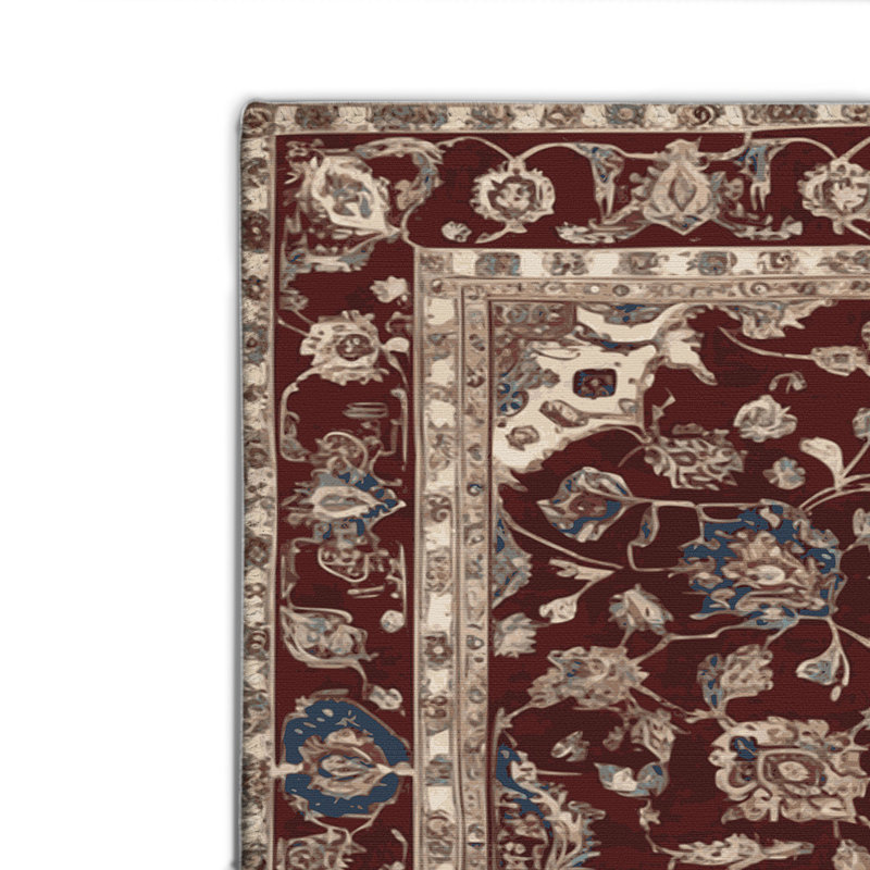 Persian Brown Indoor and Outdoor Area Rug, Rectangle 2' x 3'
