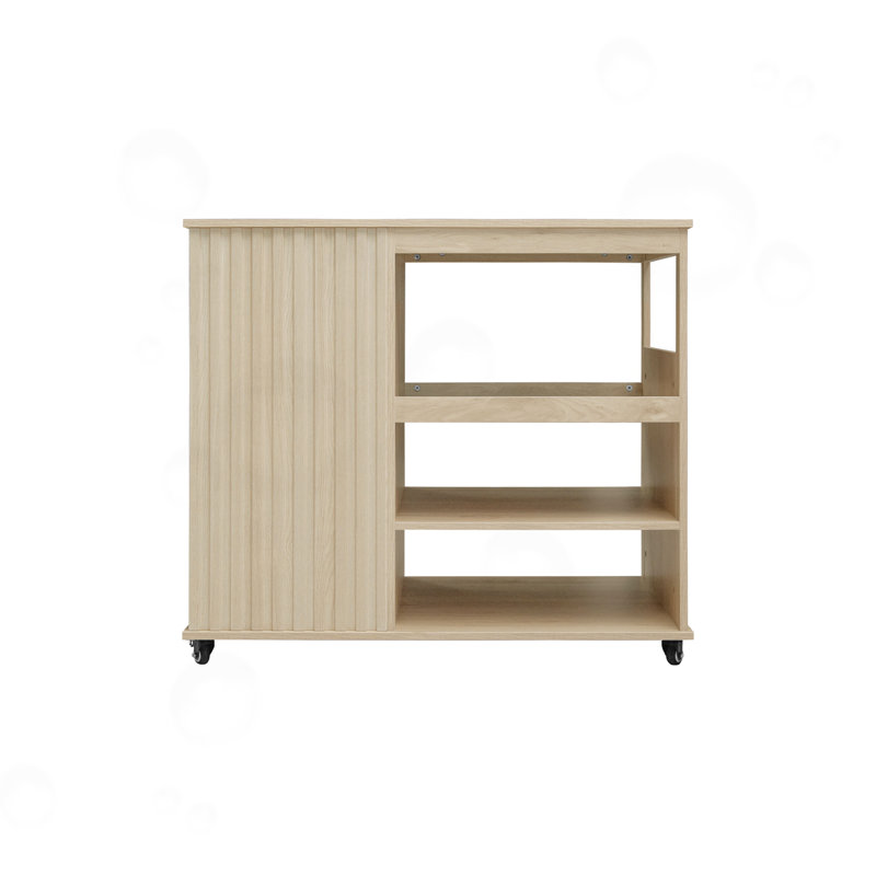 Ilta with Storage Drawer, Wine Rack and open shelves