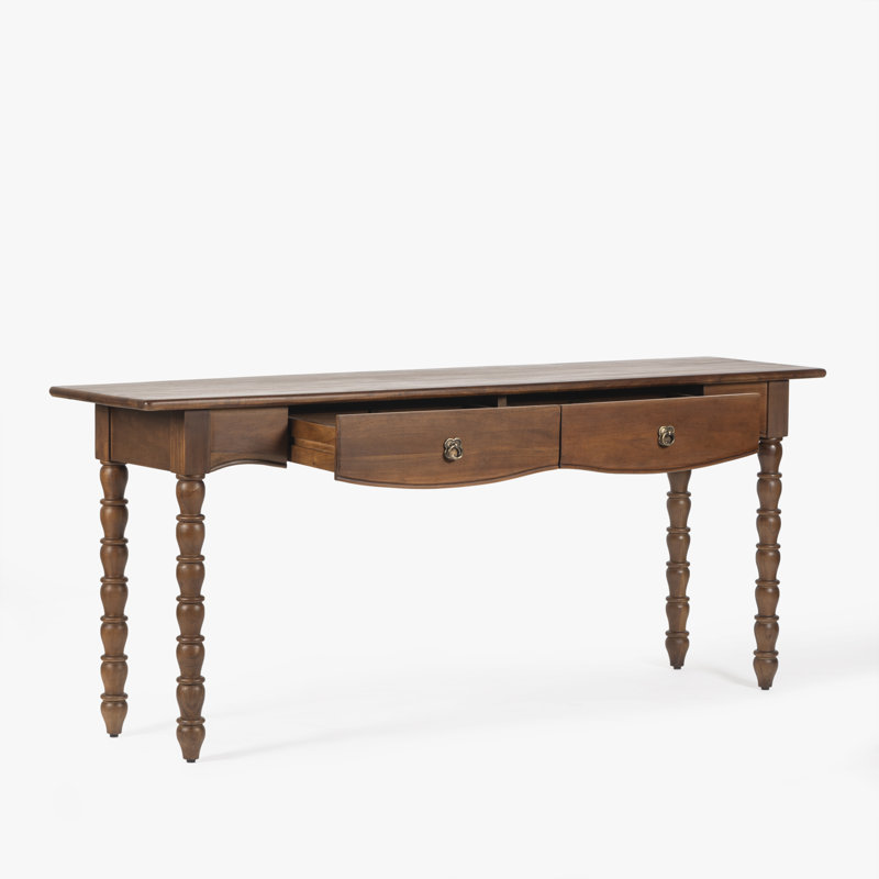 Console à deux tiroirs Isabel, Brown, H 30,25 po x l 17,8 po x P 72 po