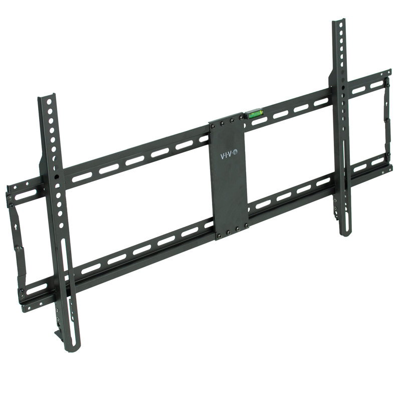 Ultra Heavy Duty Black Steel Fixed TV Wall Mount for 43 to 90 Inch Screens