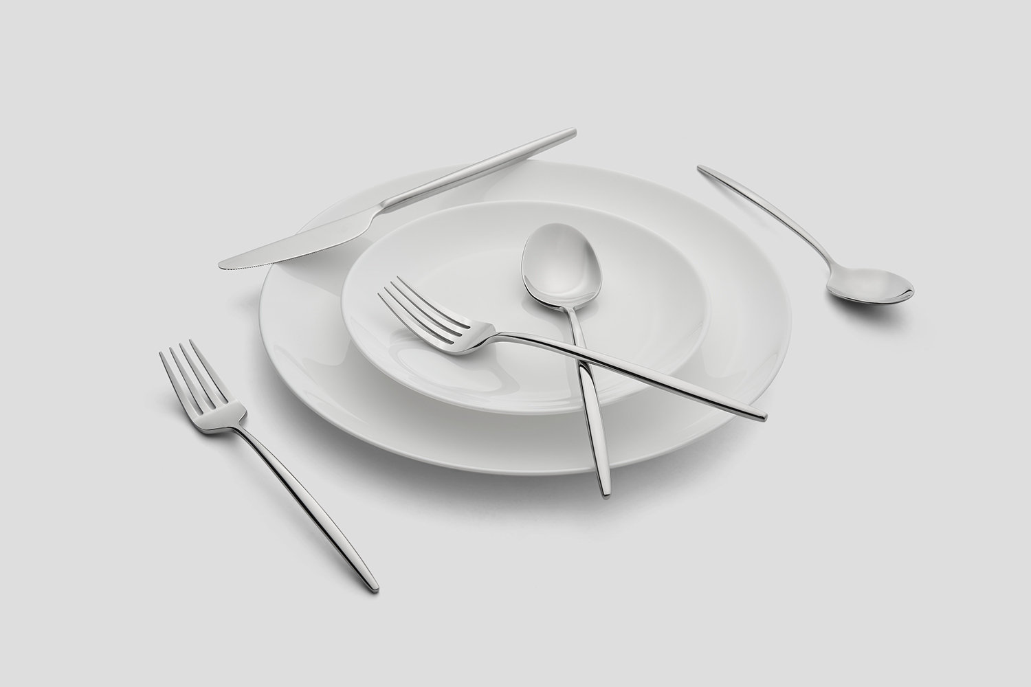 Barrona Stainless Steel Flatware, Silver