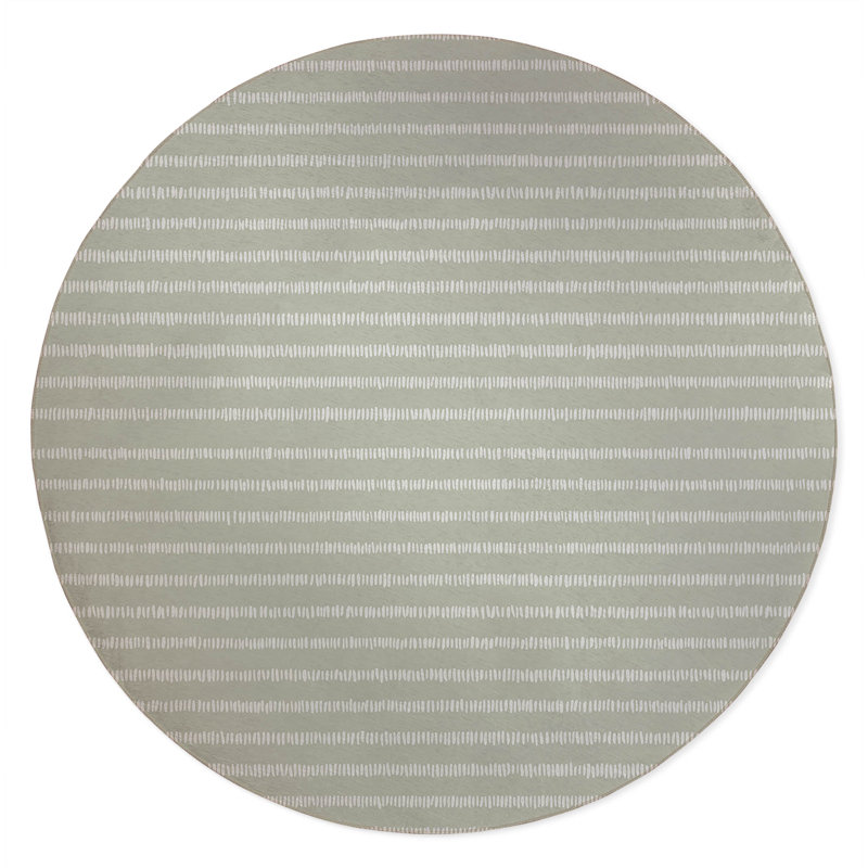 Scatter Row Activity Mat, Light Green, Round 5'