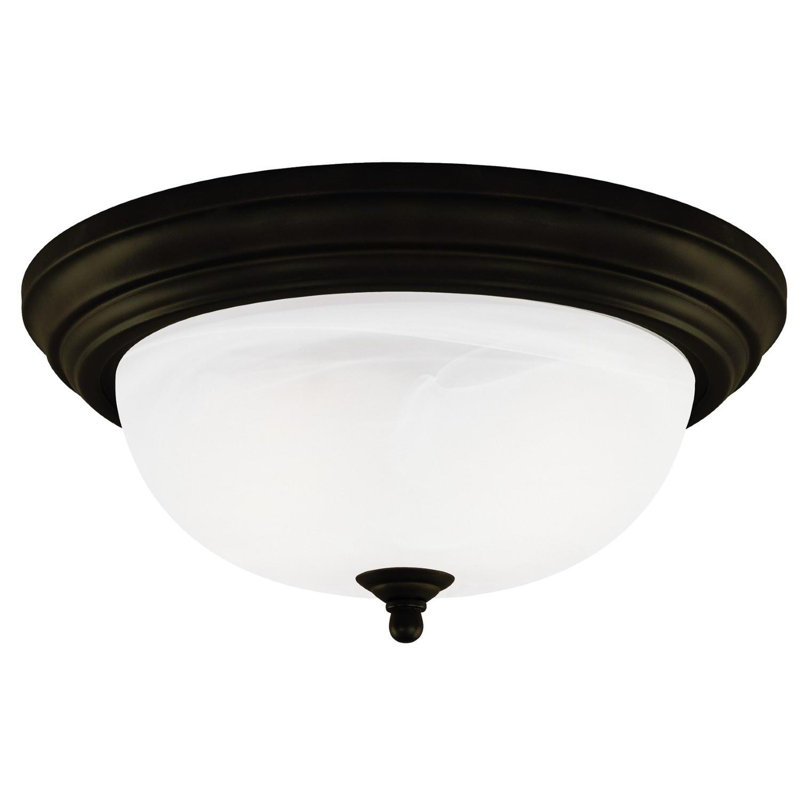 Plafonnier encastré 1 lumière Mclain, H 5 7/8 po x 13 po de diamètre