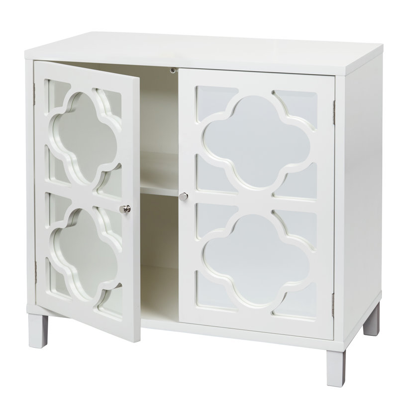 Wealdstone Solid and Manufactured Wood Standard Accent Cabinet , White