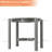 Outdoor Side Table, HDPE Small Outdoor Adirondack Side Tables, Weather Resistant & Easy Maintenance Patio End Table for Patio, Porch, Deck, Pool-1693894003
