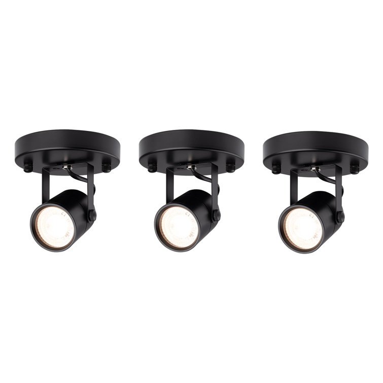 Black Ceiling Spotlight Bulb Replaceable LED Spot Lights 8W GU10 Bulb 3000K 90 CRI 38° Beam Angle