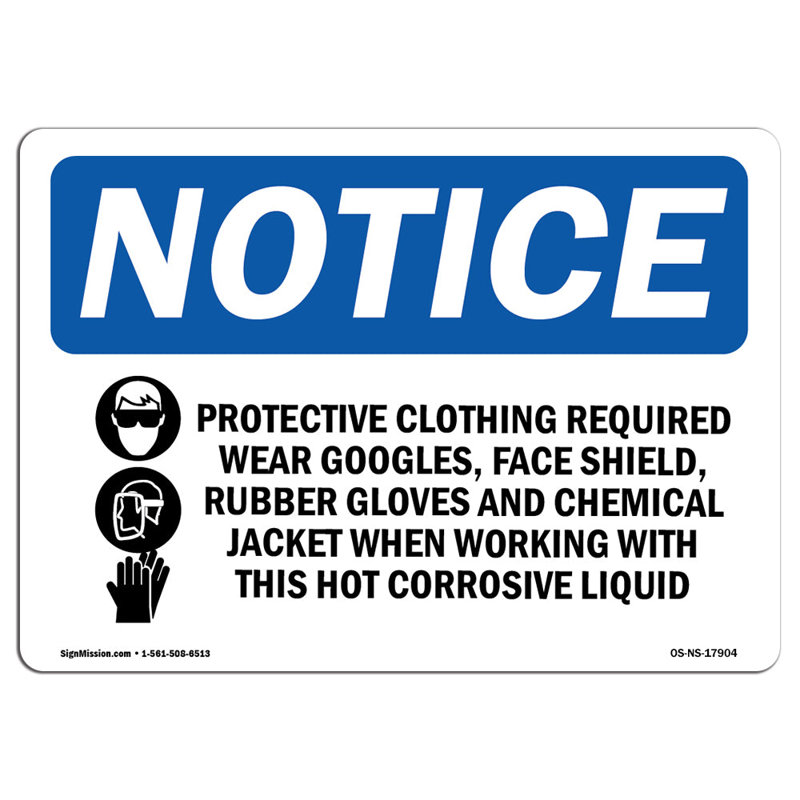 Enseigne de protection avec symbole