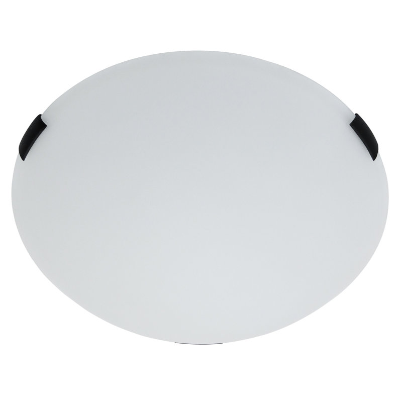 Plafonnier encastré simple 12 po Aimy, 3, Noir