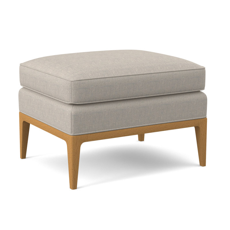 Claxton Ottoman, Amber, Margaret Mahogany