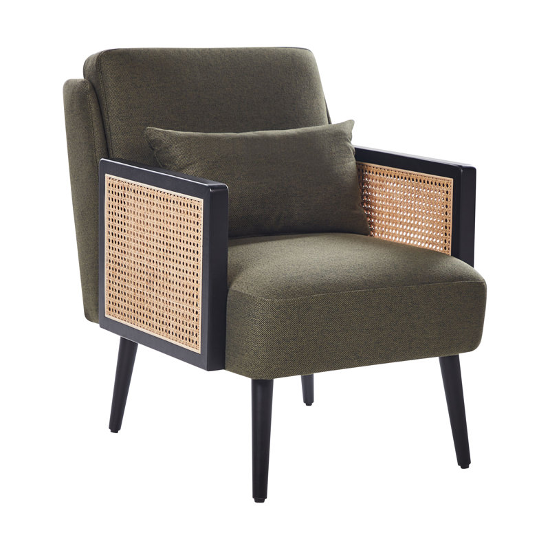 Alviani Upholstered Armchair, Green