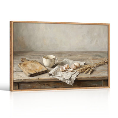 Ensemble de 1 tableau sur toile rustique