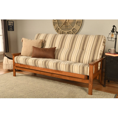Johnte Full-Size Futon Frame and Full-Size Innerspring Mattress