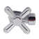 Toilet Kit with Turn Nominal Compression Stop and Wax Ring - Cross Handle