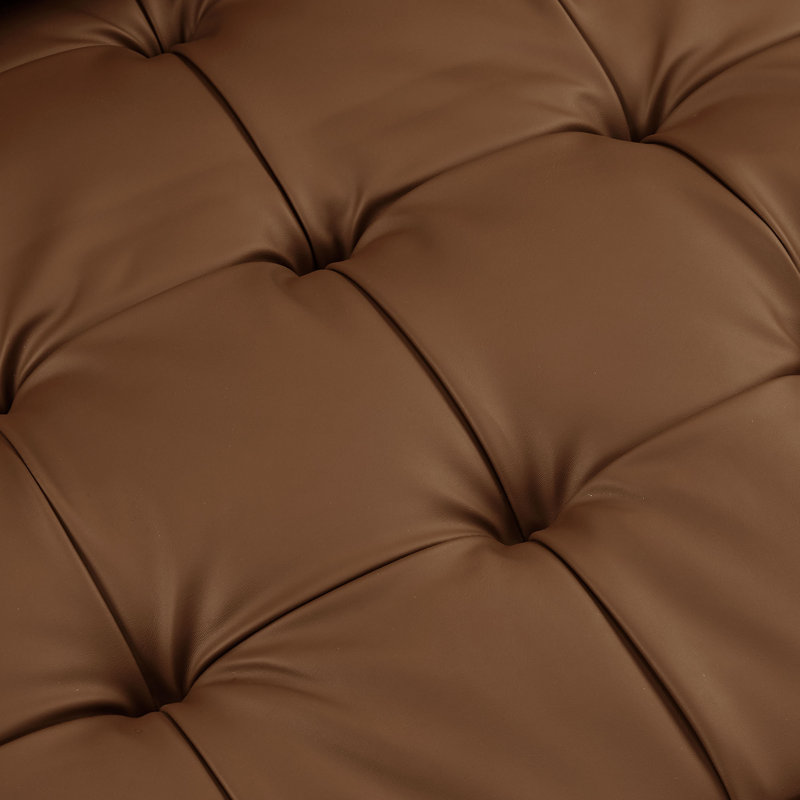 Causeuse en cuir Valor, Brun