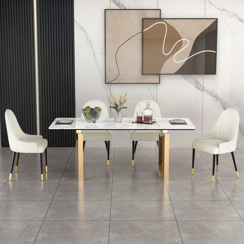 Lopato Unfinished Metal Base Dining Table