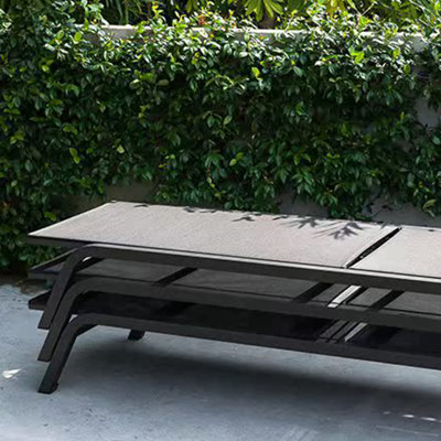 Outdoor Chaise Lounge Set with Table