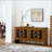 Mid Century Modern Sideboard Buffet Cabinet With Storage, TV Media Console, Storage Cabinet With Geometric Pattern & Adjustable Shelves For Kitchen Dining Living Room Entryway Hallway-757206739