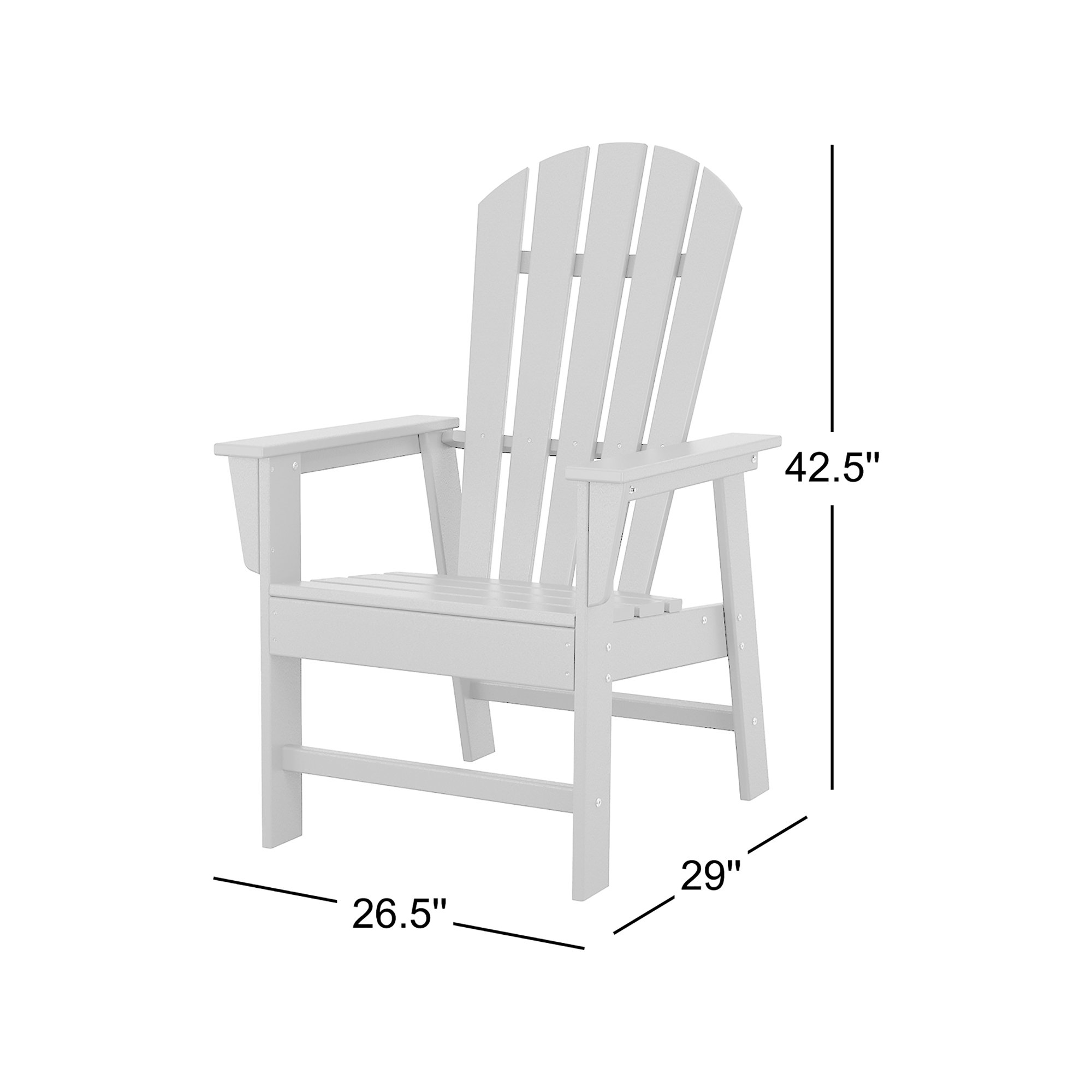 POLYWOOD South Beach Casual Chair, Navy