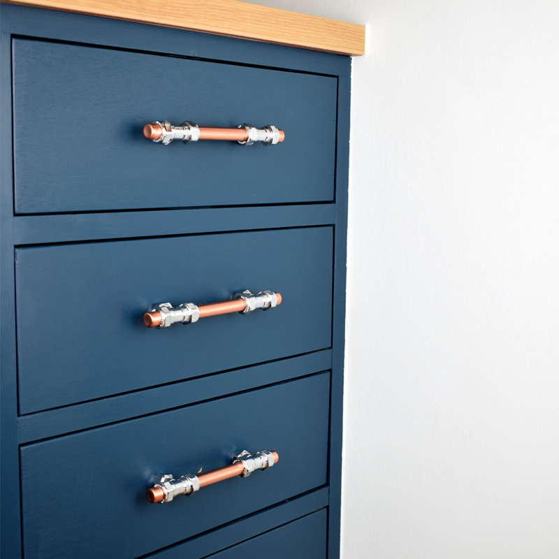 Chrome And Copper Handle - T-Shaped
