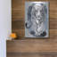  «White Tiger» par Kajenna, art mural en métal, 12 po x 16 po-1624026362