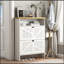 Armoire à chaussures pliante en MDF multi-fonctionnelle, moderne et minimaliste