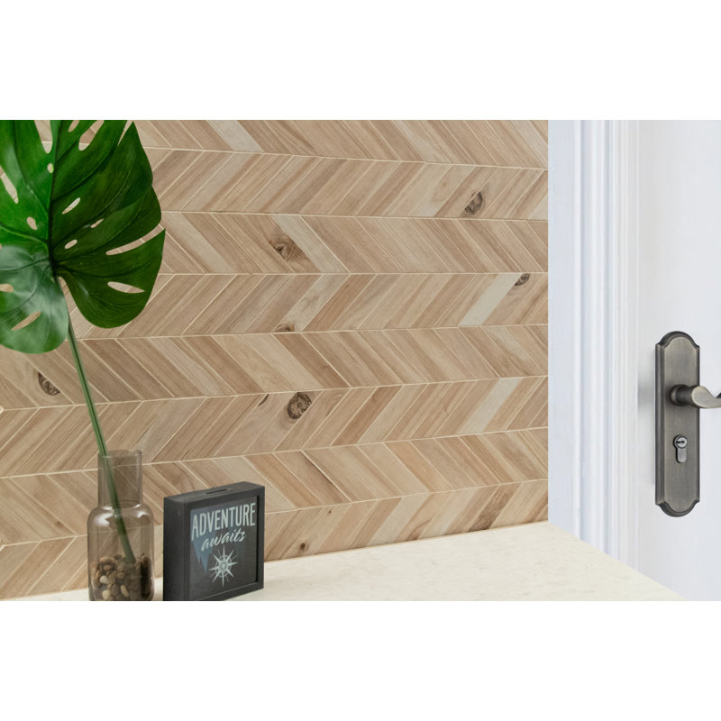 MSI Havenwood 12 in. x 15 in. Matte Porcelain Wood Look Floor and Wall Tile, Beige
