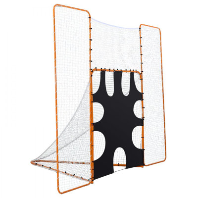 12x9 ft 3-IN-1 Lacrosse Goal Net with Backstop and Target Rebounder Equipment