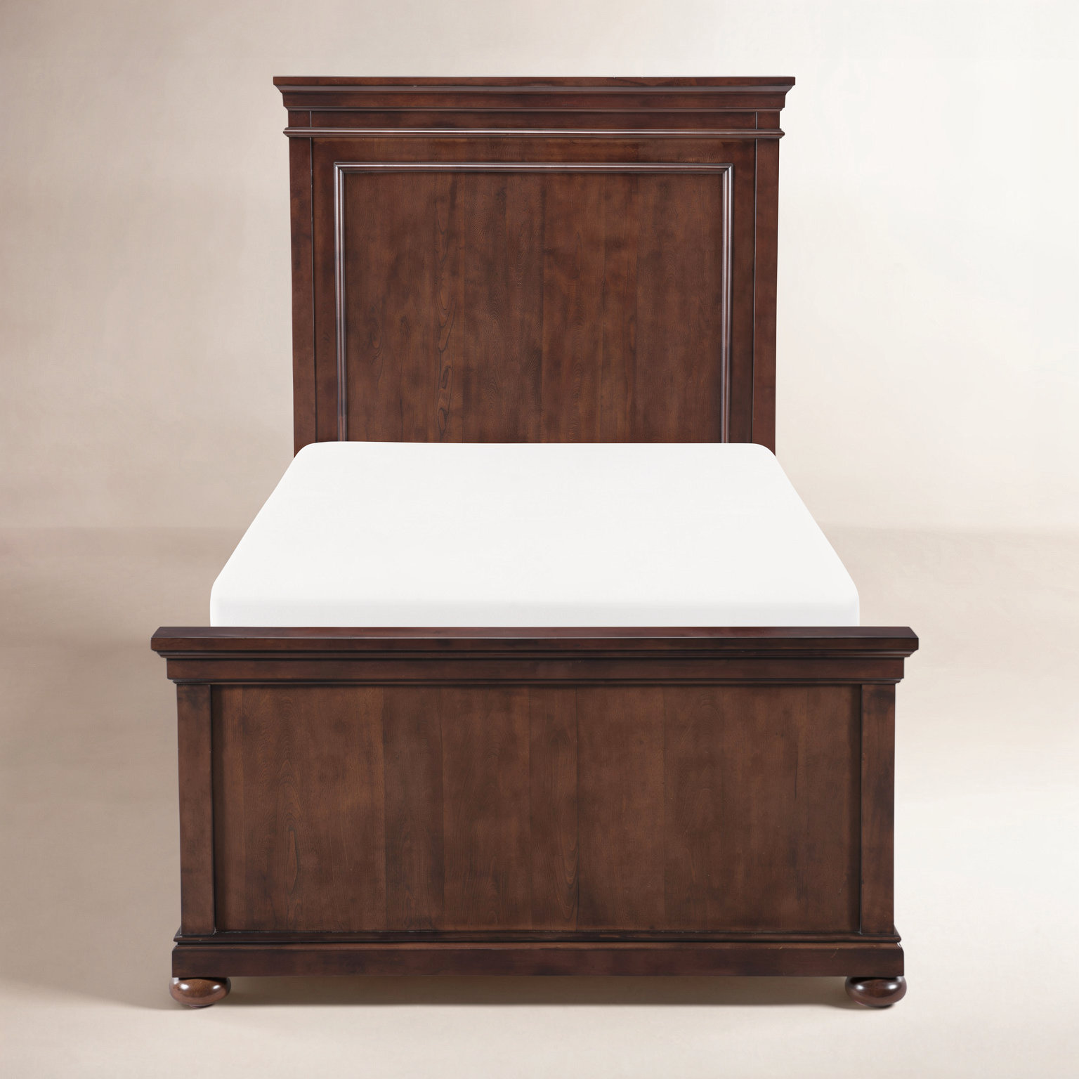 Jayden Complete Panel Bed, Twin, Brown