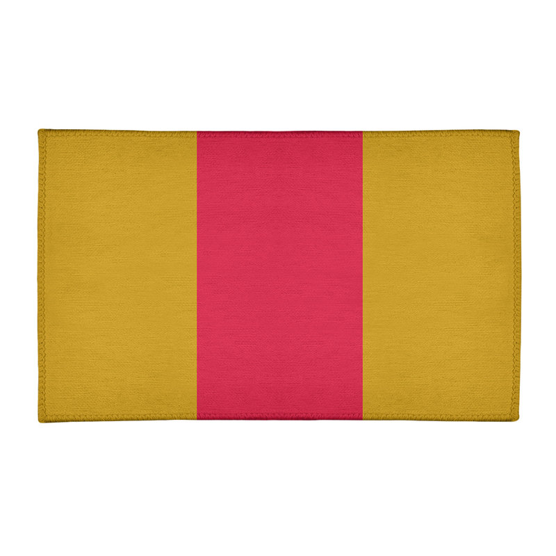 Tapis rouge à rayures de hockey national, Rectangle 2 pi x 3 pi