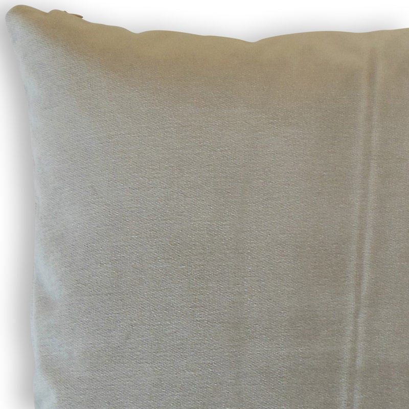 Coussin en coton Caly, Hauteur (18 po) x largeur (18 po), Asphalte