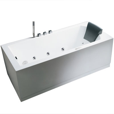 59'' x 31.5'' Whirlpool Bathtub with Faucet