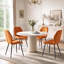 Stansky Mid-Century Modern Velvet Dining Chair with Crossed Metal Legs, Set of 2-1182278675