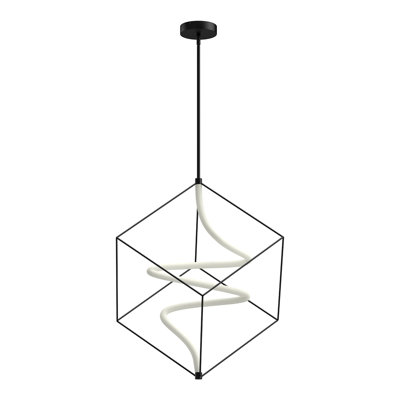 Script 1 - Light Black LED Square/Rectangle Pendant