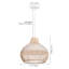 Calpella - Luminaire suspendu en rotin naturel et blanc-672714247