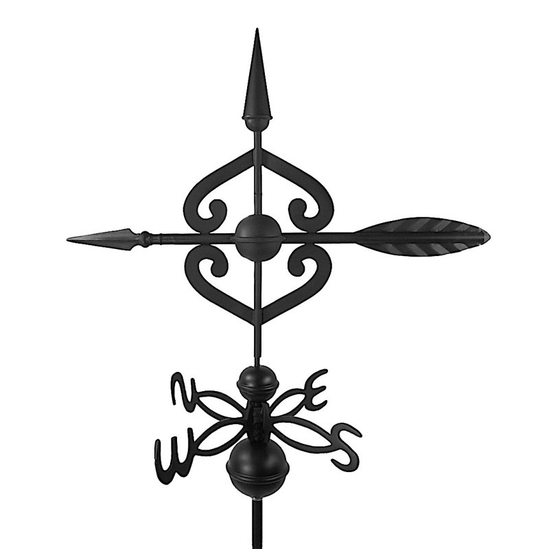 Bellaire 40'' H Aluminum Novelty & Humor Weathervane, Black