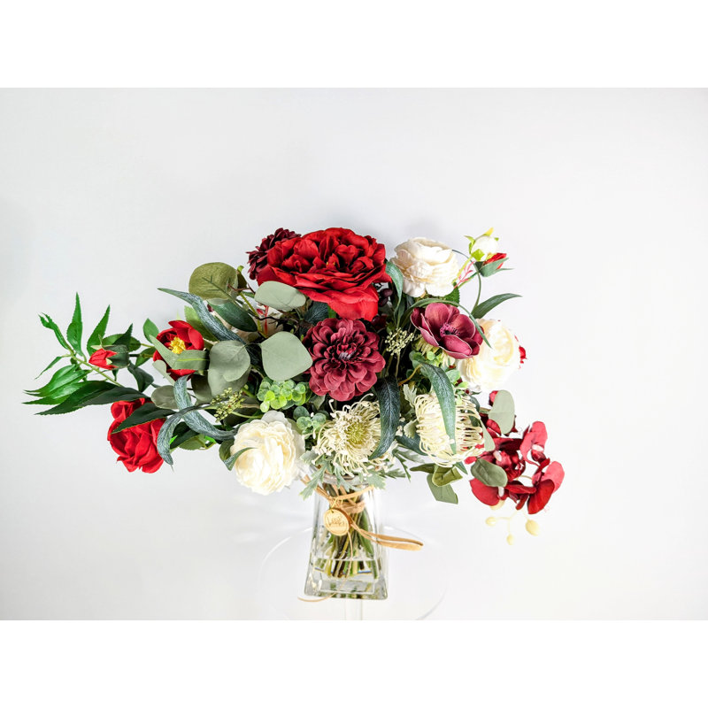 Red Rose Mixed Arrangement in Vase