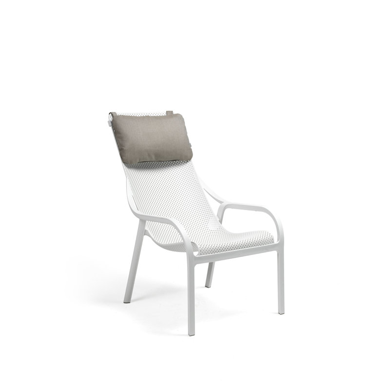 Net Outdoor Lounge Chair, White