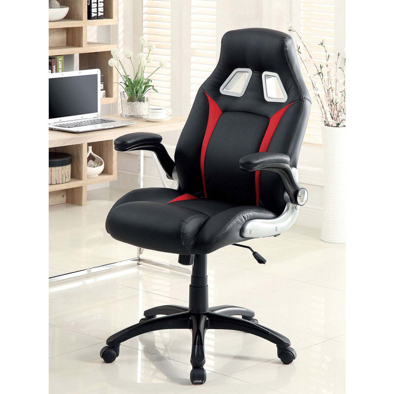 Chaise de bureau ergonomique Mid-Century à hauteur réglable et pivotante avec tissu respirant pour le bureau personnel
