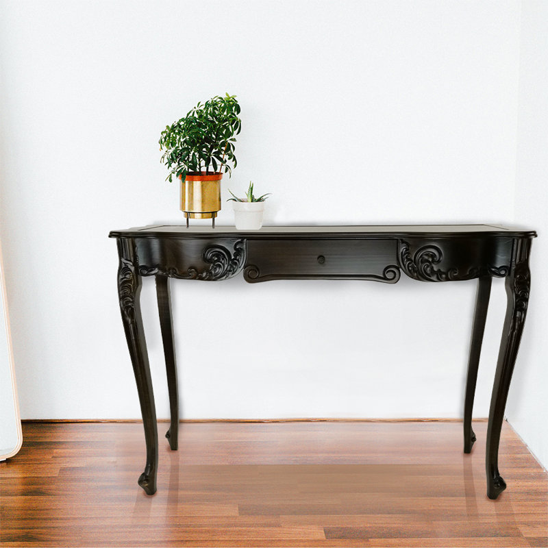 Console en bois massif 46 po Vine, Brun