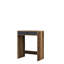 Table à maquillage moderne, noyer et anthracite, 27,6 po x 15,7 po x 33,4 po | 100% panneau de particules enduit de mélamine, épaisseur: 0,7 pouce | Design élégant et fonctionnel pour les espaces de beauté et de coiffeuse, parfait pour un usage domestique-248218621