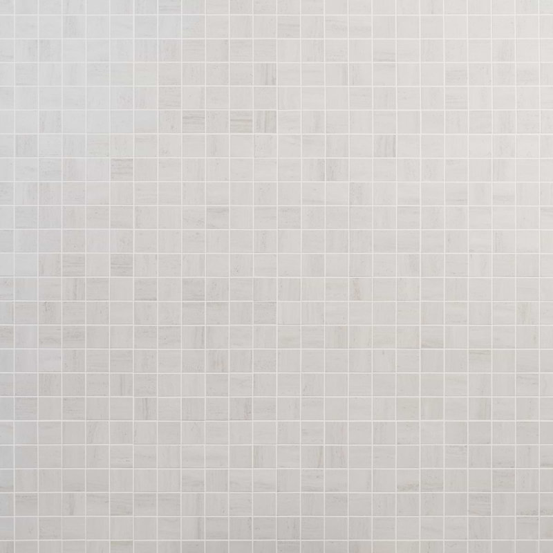 Nashville Beige 2X2 Matte Porcelain Mosaic Tile, White Matte