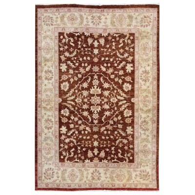 Mahal One-of-a-Kind 5'8" x 8'3" New Age Area Rug in Brown/Ivory/Olive