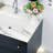 31 Inch Marble Vanity Top, Bathroom Vanity Top With Undermount Rectangular Middle Sink And 4" Height Backsplash, Pre-Drilled Faucet Hole  Vanity Top, Carrara White With Veins-108674945