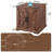 Jaimar 24"W Farmhouse Square End Table with Charging Station&Adjustable Storage Shelf-1440454478-1440454481