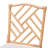 Gardendale Cross Back Rattan Side Chair in White/Natural Brown