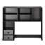 Desktop Bookshelf Black Desktop Storage Organizer 3-Tier for Office & Home-1611156394