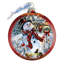 Holiday Splendor 5 in. Handmade Glass Snowmen Bauble